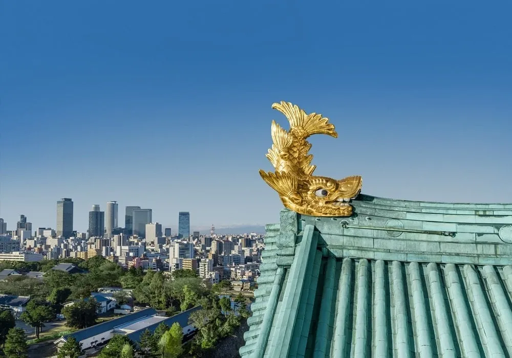 名古屋城の金のシャチホコ